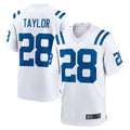 Blackjersey IN.Colts #28 Jonathan Taylor Player White Home Game Stitched Jerseys
