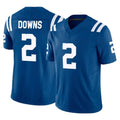 Blackjersey IN.Colts #2 Josh Downs Player Royal Limited Vapor F.U.S.E. Home Game Stitched Jerseys