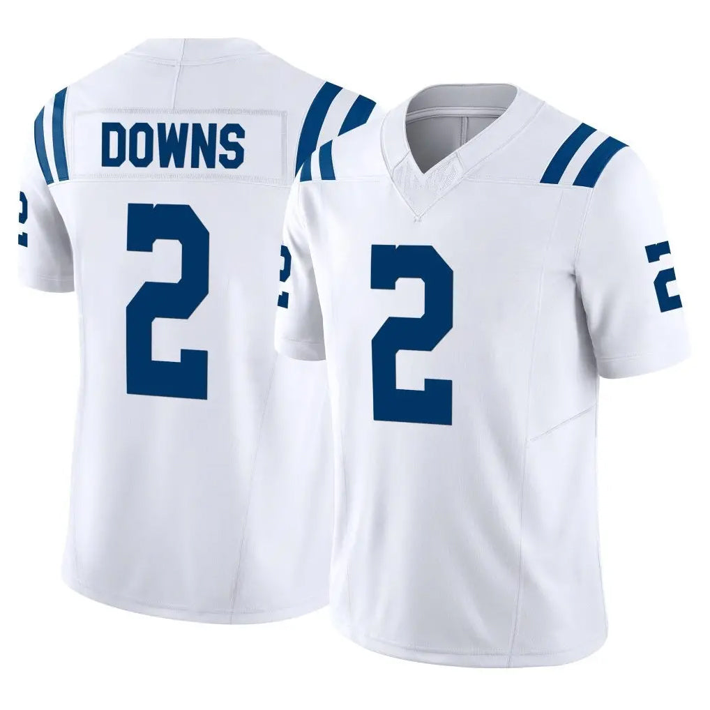 Blackjersey IN.Colts #2 Josh Downs Player White Home Game Stitched Jerseys
