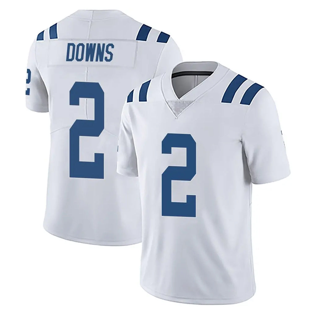 Blackjersey IN.Colts #2 Josh Downs Player White Limited Vapor Untouchable Home Game Stitched Jerseys