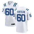 Blackjersey IN.Colts #60 Tanor Bortolini Player White Home Game Stitched Jerseys