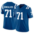 Blackjersey IN.Colts #71 Matt Goncalves Player Royal Limited Vapor F.U.S.E. Home Game Stitched Jerseys