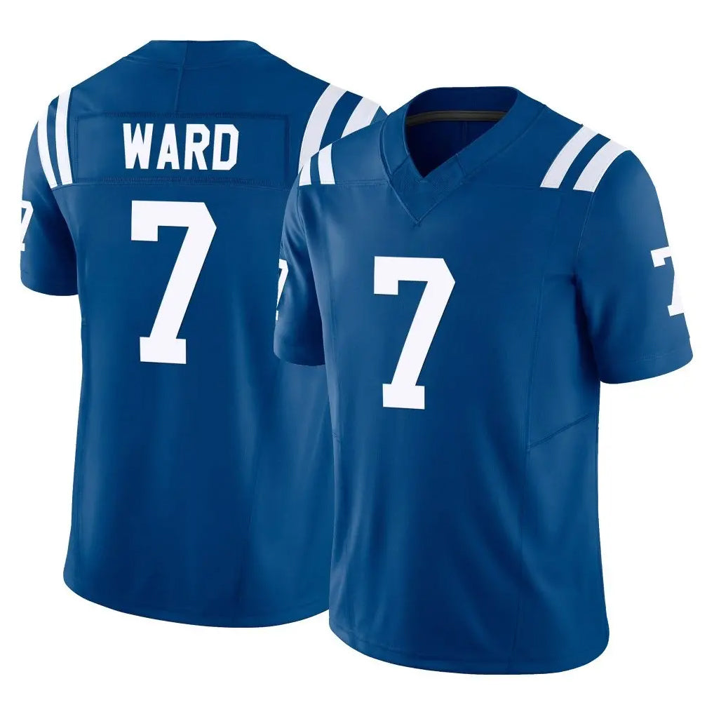 Blackjersey IN.Colts #7 Charvarius Ward Sr. Player Royal Limited Vapor F.U.S.E. Home Game Stitched Jerseys
