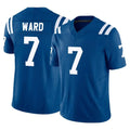 Blackjersey IN.Colts #7 Charvarius Ward Sr. Player Royal Limited Vapor F.U.S.E. Home Game Stitched Jerseys
