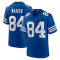 Blackjersey IN.Colts #84 Tyler Warren Player Royal Limited Home Game Stitched Jerseys