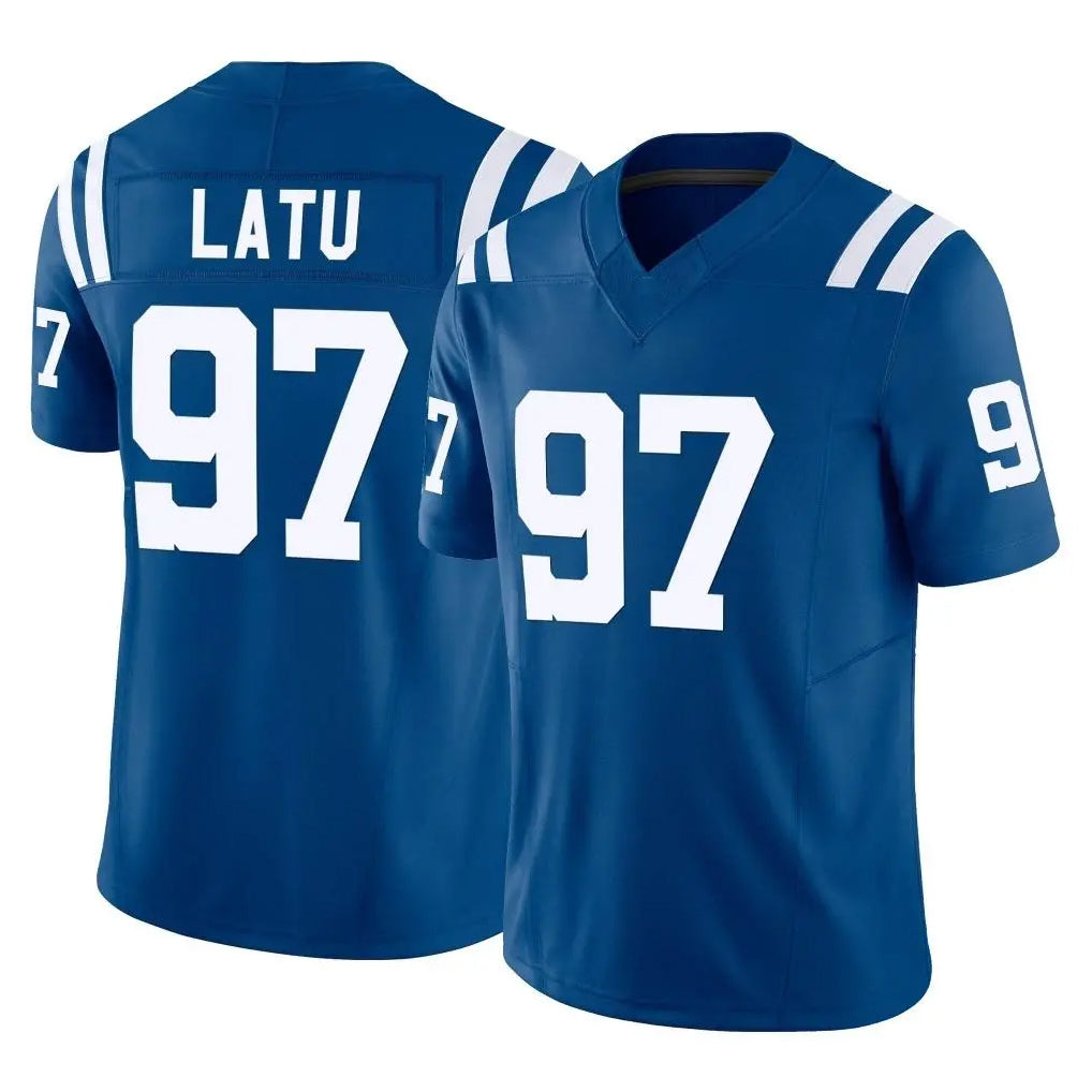 Blackjersey IN.Colts #97 Laiatu Latu Player Royal Limited Vapor F.U.S.E. Home Game Stitched Jerseys