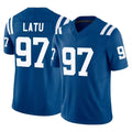 Blackjersey IN.Colts #97 Laiatu Latu Player Royal Limited Vapor F.U.S.E. Home Game Stitched Jerseys
