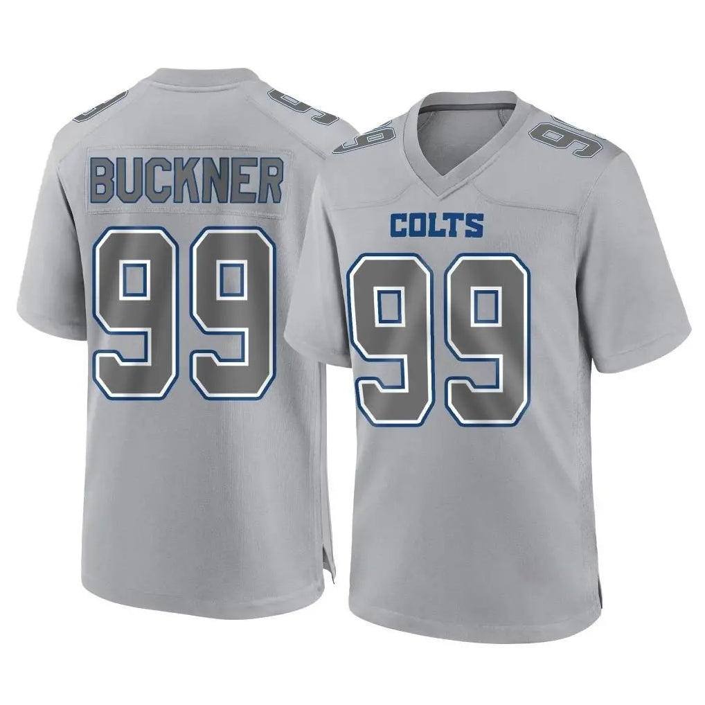 Blackjersey IN.Colts #99 DeForest Buckner Player Gray Atmosphere Fashion Home Game Stitched Jerseys