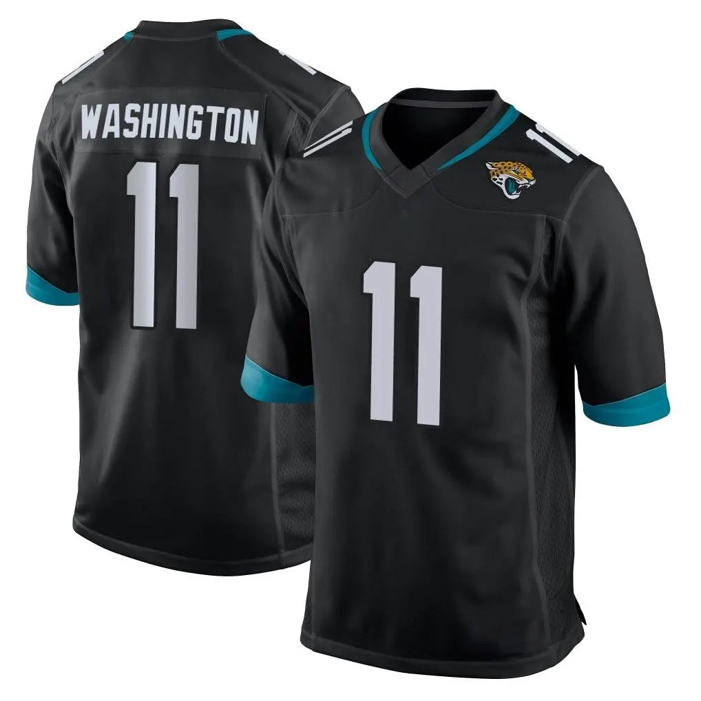 Blackjersey J.Jaguars #11 Parker Washington Player Black Home Game Stitched Jerseys