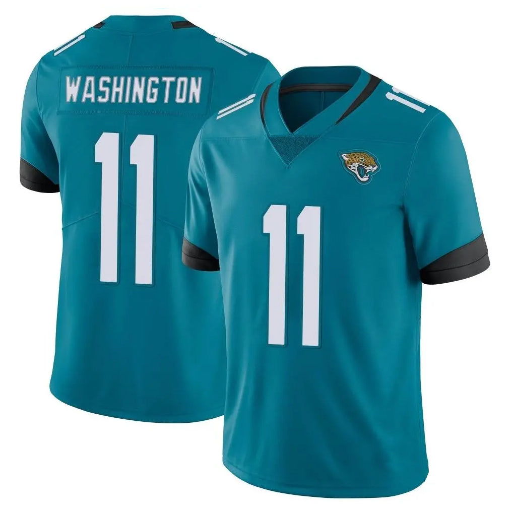 Blackjersey J.Jaguars #11 Parker Washington Player Teal Vapor Untouchable Limited Home Game Stitched Jerseys