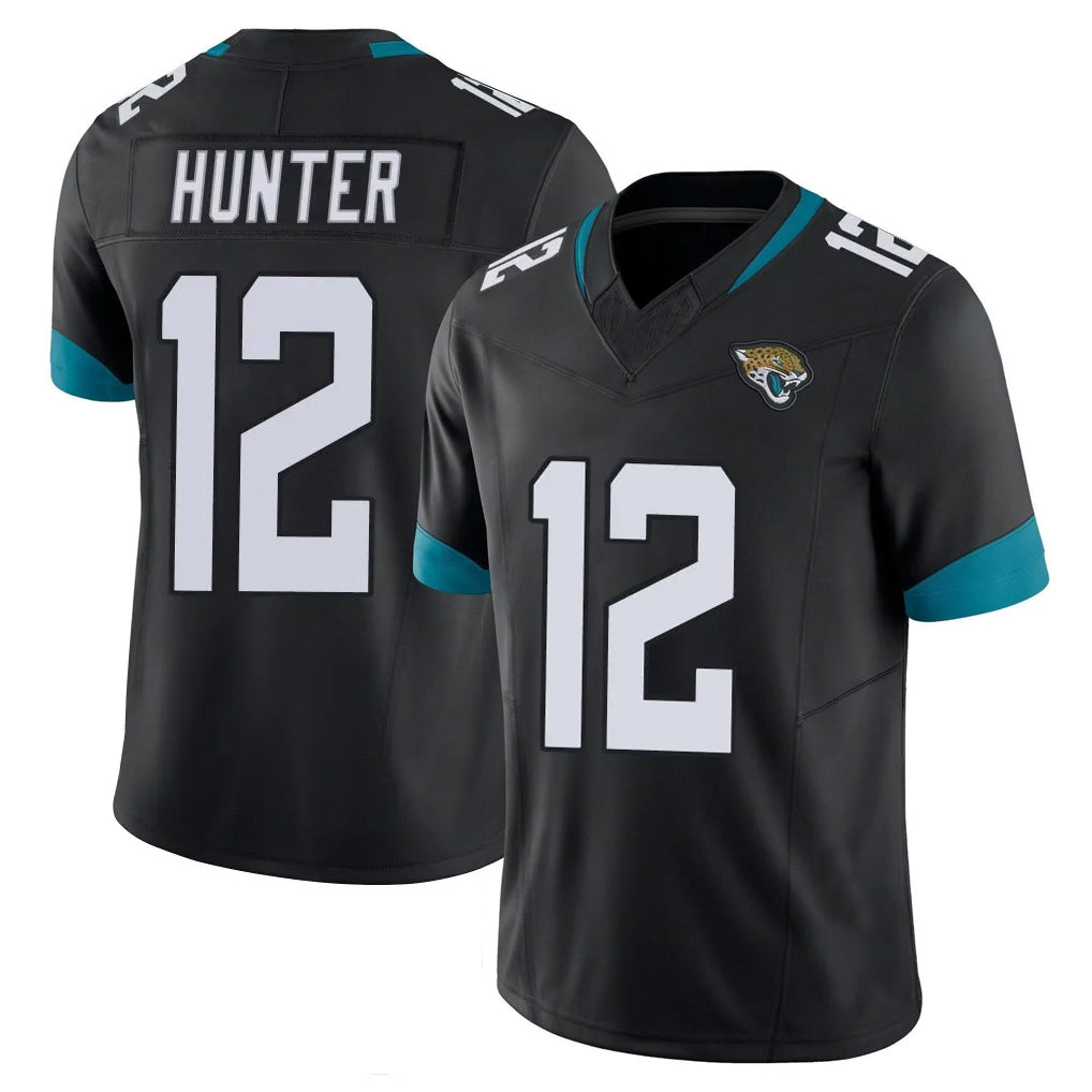 Blackjersey J.Jaguars #12 Travis Hunter Player Black Vapor F.U.S.E. Limited Home Game Stitched Jerseys