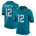 Blackjersey J.Jaguars #12 Travis Hunter Player Teal Home Game Stitched Jerseys