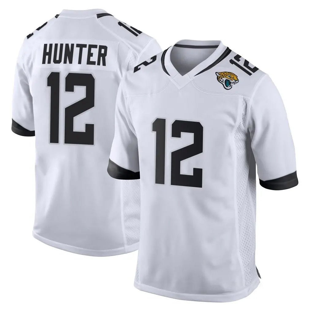 Blackjersey J.Jaguars #12 Travis Hunter Player White Home Game Stitched Jerseys