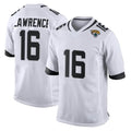 Blackjersey J.Jaguars #16 Trevor Lawrence Player White Home Game Stitched Jerseys