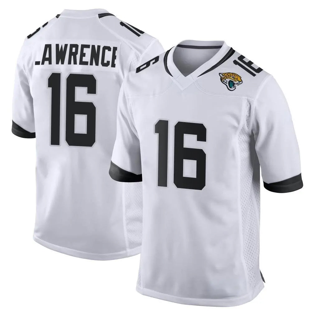 Blackjersey J.Jaguars #16 Trevor Lawrence Player White Home Game Stitched Jerseys