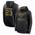 Blackjersey J.Jaguars #23 Foyesade Oluokun Player Black Salute to Service Hoodies Limited Game Stitched Jerseys