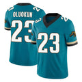 Blackjersey J.Jaguars #23 Foyesade Oluokun Player Teal Prowler Throwback Vapor F.U.S.E. Limited Home Game Stitched Jerseys