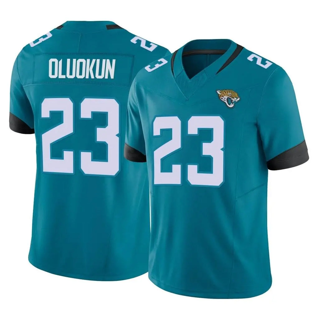 Blackjersey J.Jaguars #23 Foyesade Oluokun Player Teal Vapor F.U.S.E. Limited Home Game Stitched Jerseys