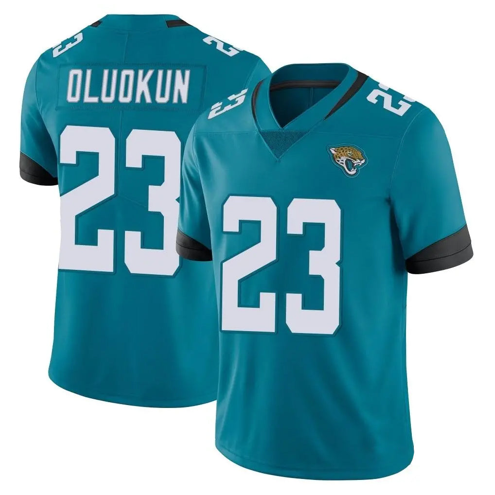 Blackjersey J.Jaguars #23 Foyesade Oluokun Player Teal Vapor Untouchable Limited Home Game Stitched Jerseys