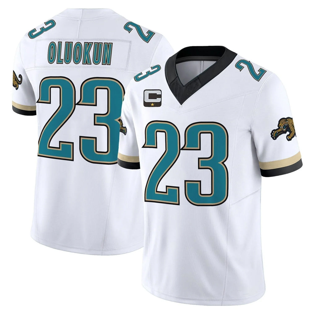 Blackjersey J.Jaguars #23 Foyesade Oluokun Player White Prowler Throwback Vapor F.U.S.E. Limited Home Game Stitched Jerseys