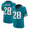 Blackjersey J.Jaguars #28 Fred Taylor Player Teal Prowler Throwback Vapor F.U.S.E. Limited Home Game Stitched Jerseys