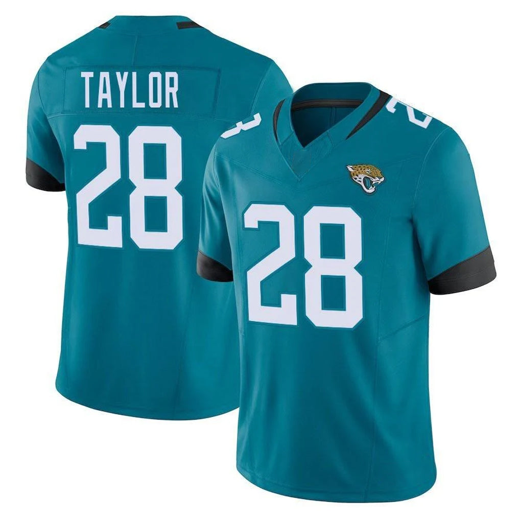 Blackjersey J.Jaguars #28 Fred Taylor Player Teal Vapor F.U.S.E. Limited Home Game Stitched Jerseys