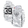 Blackjersey J.Jaguars #39 Cam Little Player Arctic Camo Salute to Service Hoodies Limited Game Stitched Jerseys