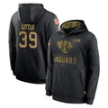 Blackjersey J.Jaguars #39 Cam Little Player Black Salute to Service Hoodies Limited Game Stitched Jerseys