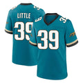 Blackjersey J.Jaguars #39 Cam Little Player Teal Prowler Throwback Limited Home Game Stitched Jerseys