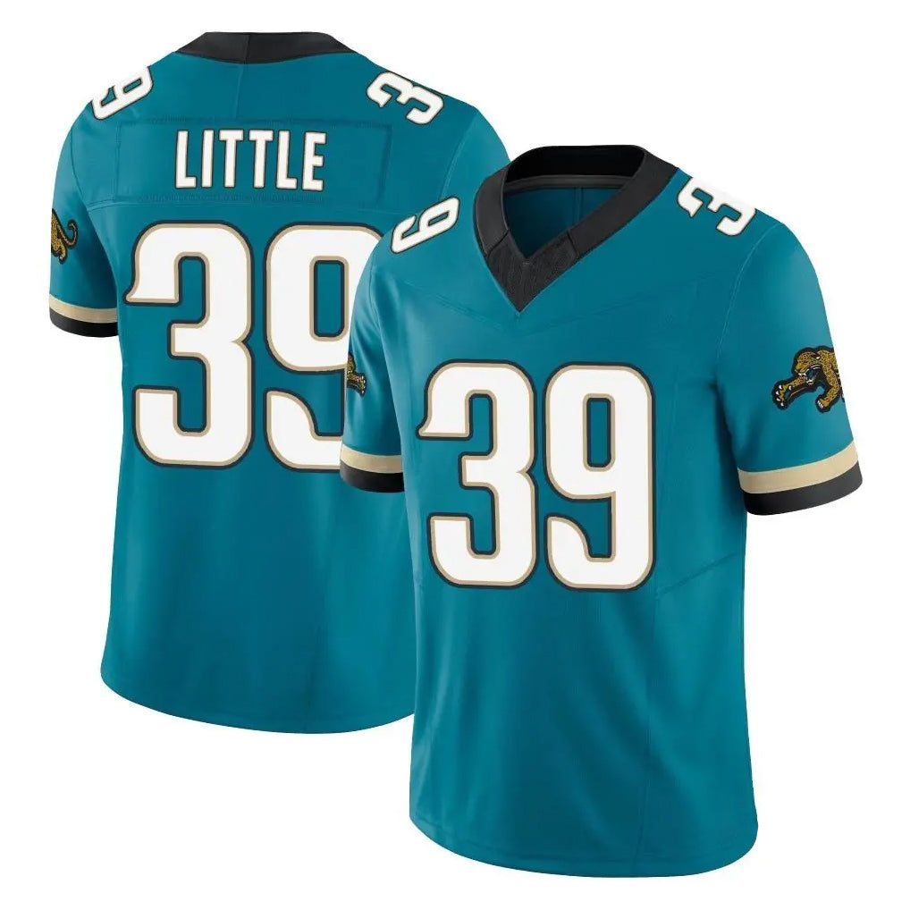 Blackjersey J.Jaguars #39 Cam Little Player Teal Prowler Throwback Vapor F.U.S.E. Limited Home Game Stitched Jerseys