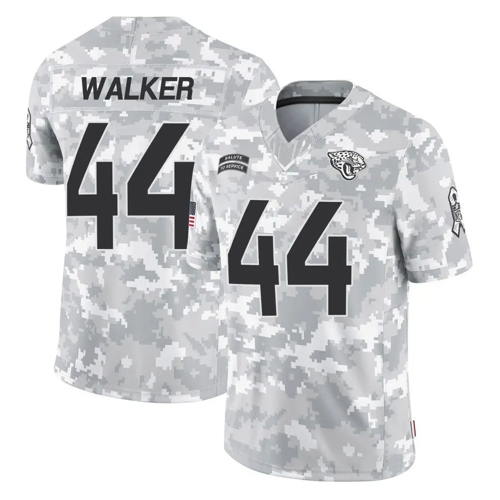 Blackjersey J.Jaguars #44 Travon Walker Player Arctic Camo Salute To Service Limited Game Stitched Jerseys