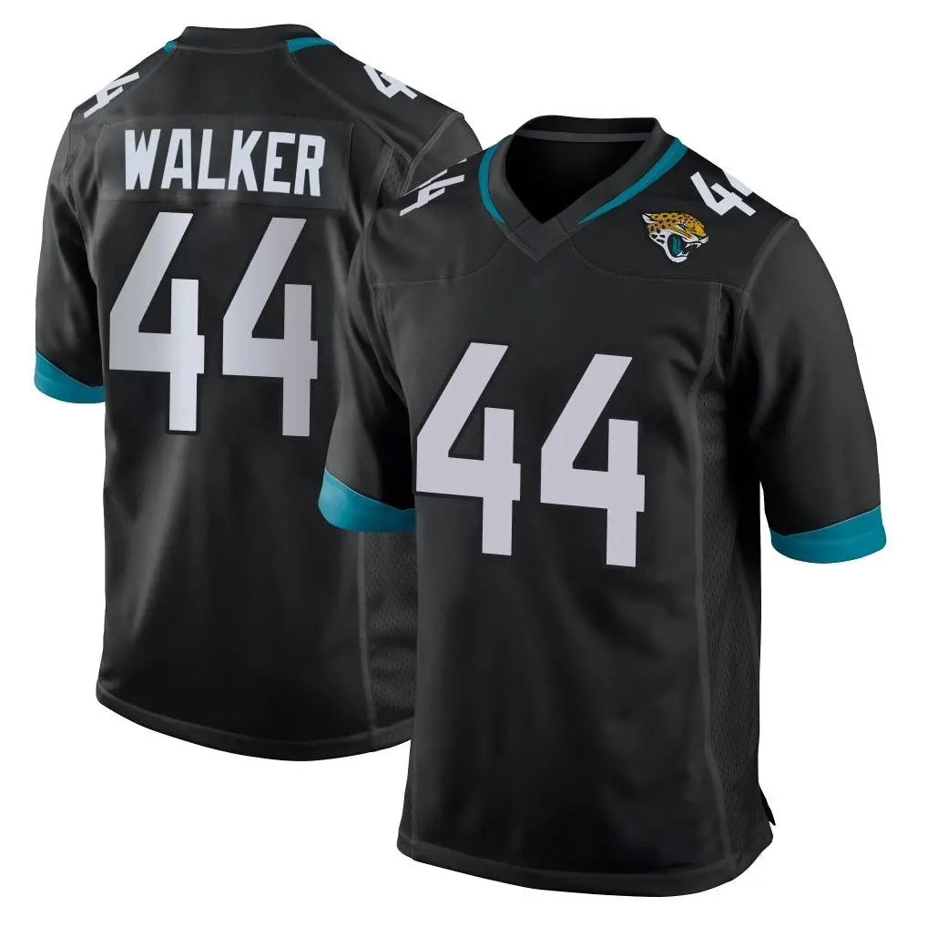 Blackjersey J.Jaguars #44 Travon Walker Player Black Home Game Stitched Jerseys