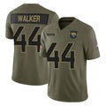 Blackjersey J.Jaguars #44 Travon Walker Player Olive 2025 Salute To Service Limited Game Stitched Jerseys