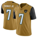 Blackjersey J.Jaguars #7 Brian Thomas Jr. Player Gold Vapor Limited Home Game Stitched Jerseys