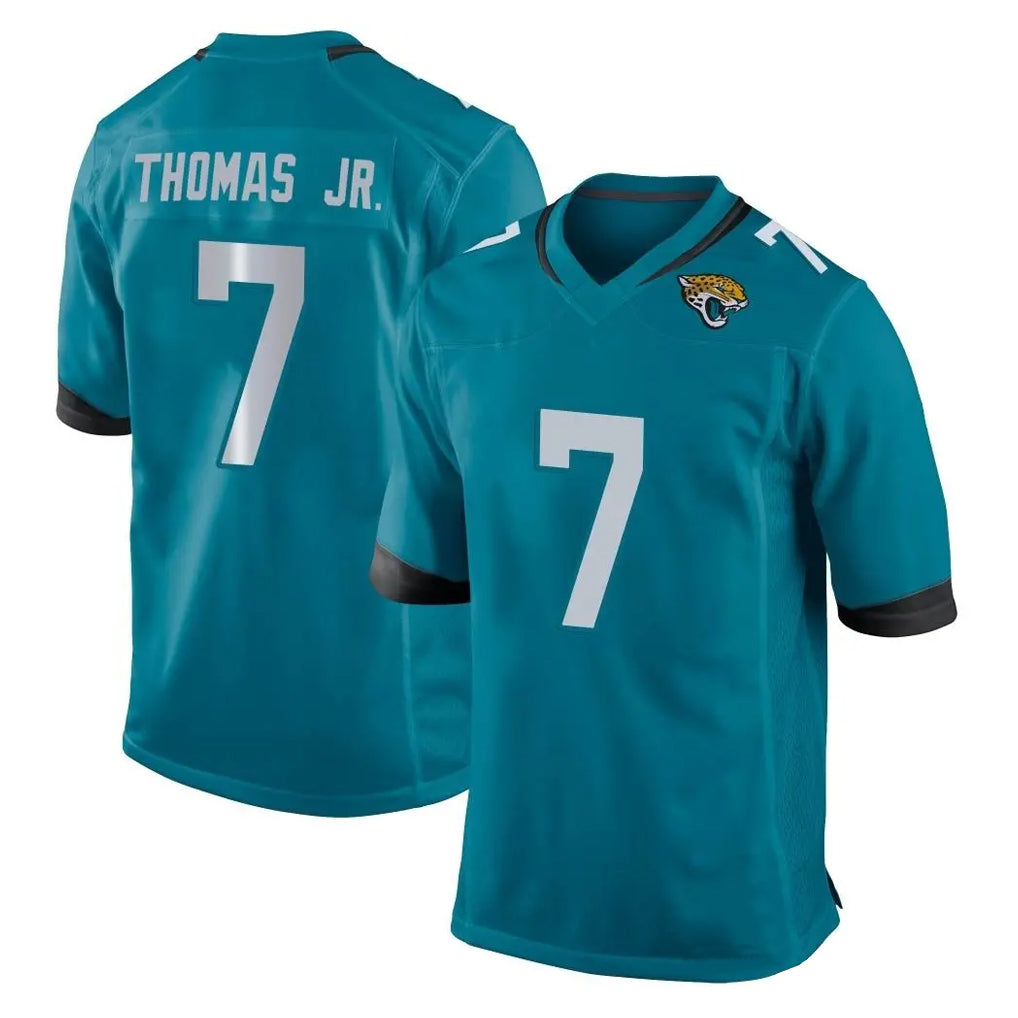 Blackjersey J.Jaguars #7 Brian Thomas Jr. Player Teal Home Game Stitched Jerseys