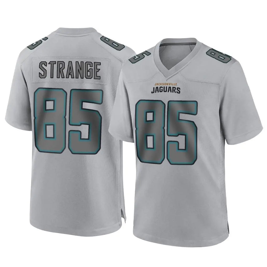 Blackjersey J.Jaguars #85 Brenton Strange Player Gray Atmosphere Fashion Home Game Stitched Jerseys