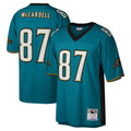 Blackjersey J.Jaguars #87 Keenan McCardell?Player Teal Mitchell & Ness Legacy Home Game Stitched Jerseys