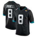 Blackjersey J.Jaguars #8 Mark Brunell?Player Black Home Game Stitched Jerseys