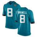 Blackjersey J.Jaguars #8 Mark Brunell?Player Teal Home Game Stitched Jerseys