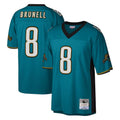 Blackjersey J.Jaguars #8 Mark Brunell?Player Teal Mitchell & Ness Legacy Home Game Stitched Jerseys