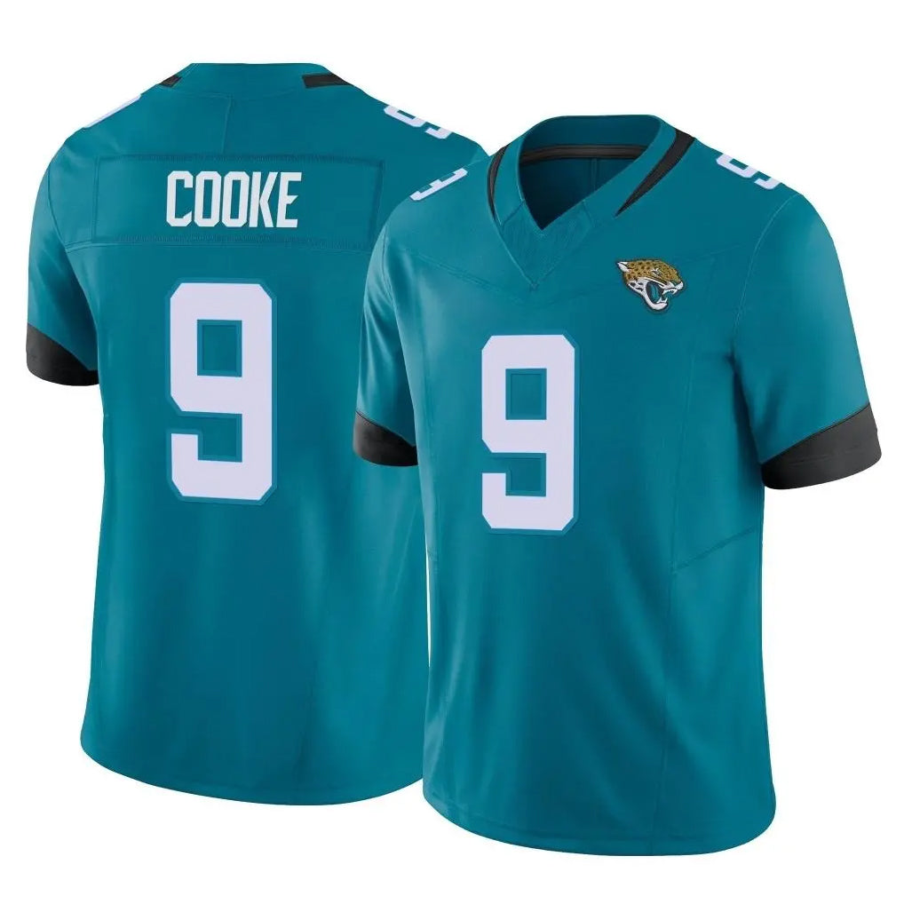 Blackjersey J.Jaguars #9 Logan Cooke Player White Home Game Stitched Jerseys