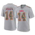 Blackjersey KC.Chiefs #14 Matt Araiza Player Gray Atmosphere Fashion Game Stitched Jerseys