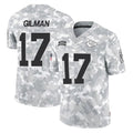 Blackjersey KC.Chiefs #17 Alohi Gilman Player Arctic Camo Salute To Service Limited Game Stitched Jerseys