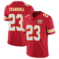 Blackjersey KC.Chiefs #23 Drue Tranquill Player Red Limited Vapor Untouchable Home Game Stitched Jerseys