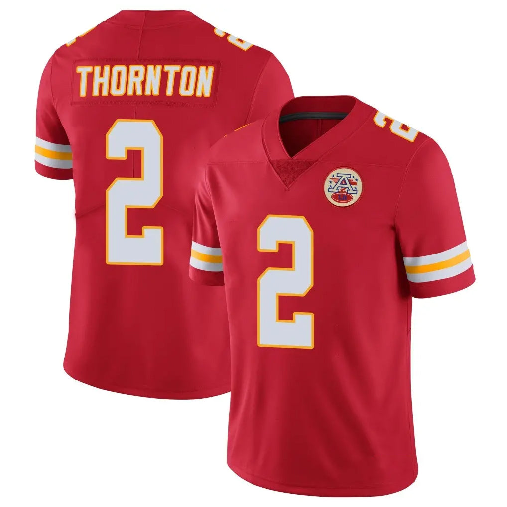 Blackjersey KC.Chiefs #2 Tyquan Thornton Player Red Limited Vapor Untouchable Home Game Stitched Jerseys