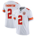 Blackjersey KC.Chiefs #2 Tyquan Thornton Player White Limited Vapor Untouchable Home Game Stitched Jerseys