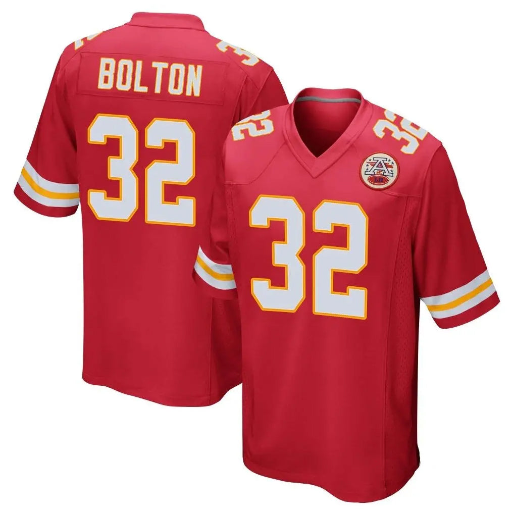 Blackjersey KC.Chiefs #32 Nick Bolton Player Red Home Game Stitched Jerseys