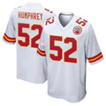 Blackjersey KC.Chiefs #52 Creed Humphrey Player White Home Game Stitched Jerseys