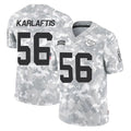 Blackjersey KC.Chiefs #56 George Karlaftis Player Arctic Camo Salute To Service Limited Game Stitched Jerseys