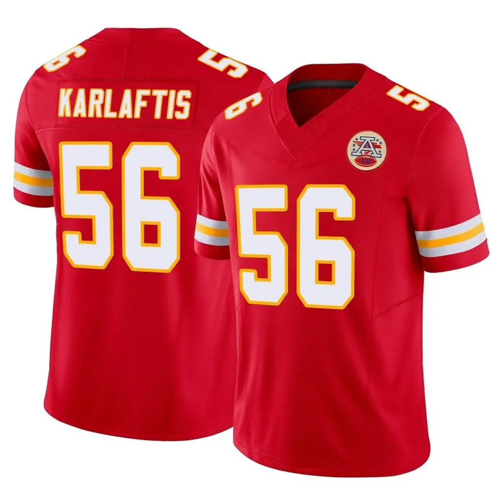 Blackjersey KC.Chiefs #56 George Karlaftis Player Red Limited Vapor F.U.S.E. Home Game Stitched Jerseys